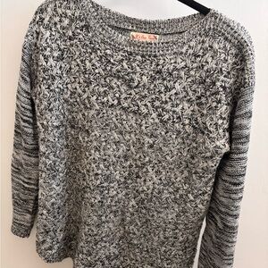 It's Our Time Black and White Knit Sweater